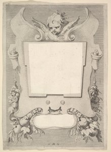 Pagina del titolo: Bentivoglio, Della Guerra di Fiandra, 1632 da Claude Mellan