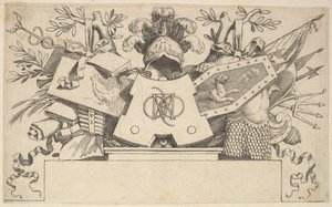 Trofeo con Monogramma Contenente le Lettere di LEONARDOS da Claude Mellan