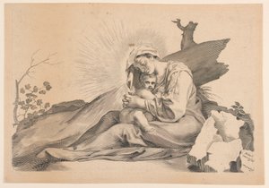 Vergine e Bambino da Claude Mellan
