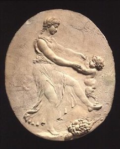 Baccante e un satiro infante