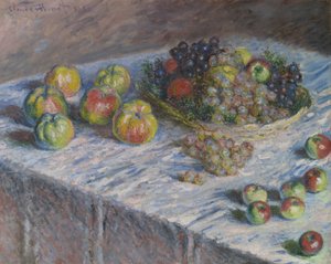 Mele e uva da Claude Monet