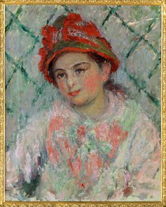 Blanche Hoschede, figlia minore di ... (olio su tela) da Claude Monet