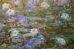 Ninfee blu (dettaglio) da Claude Monet