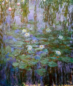 Ninfee blu (dettaglio) da Claude Monet