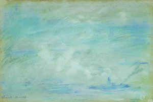 Barca sul Tamigi, effetto nebbia, 1901 da Claude Monet