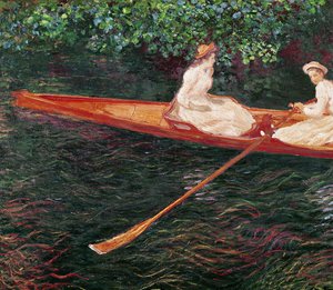 In barca sul fiume Epte, c.1889-1890