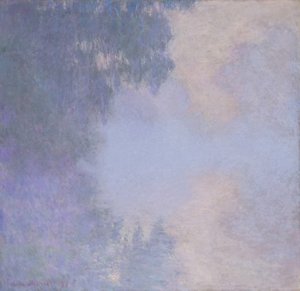 Ramo della Senna vicino a Giverny, nebbia