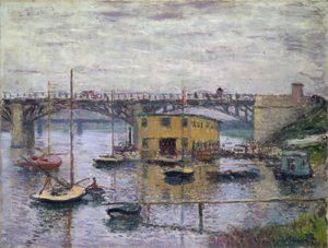 Ponte ad Argenteuil in un Giorno Grigio da Claude Monet