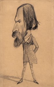Caricatura di Auguste Vacquerie, c.1859