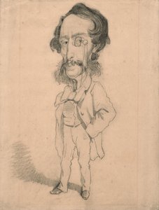 Caricatura di Mario Uchard, c.1858 da Claude Monet