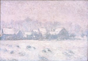 Effetto di neve a Giverny