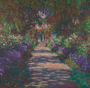 Un viale nel giardino di Monet a Giverny da Claude Monet