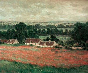 Campo di papaveri, Giverny da Claude Monet