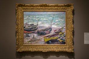 Barche da pesca a Étretat da Claude Monet