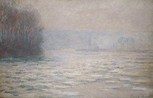 Inondazioni sulla Senna vicino a Bennecourt; Debacle, La Seine pres Bennecourt, 1893 da Claude Monet
