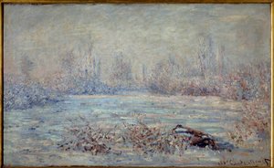 Gelo vicino a Vétheuil nel 1880 da Claude Monet