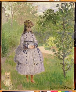 Ragazza in un giardino, 1873 da Claude Monet