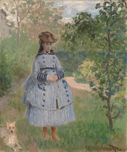 Ragazza con cane da Claude Monet