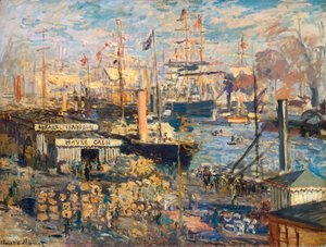 Grand Quai a Havre, 1872 da Claude Monet