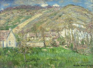 Borgo nelle scogliere vicino a Giverny da Claude Monet