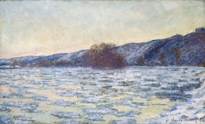 Ghiacci alla luce del crepuscolo, 1893 da Claude Monet