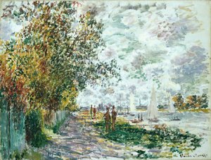 La Riva del Petit-Gennevilliers da Claude Monet