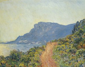 La Corniche vicino a Monaco, 1884 da Claude Monet