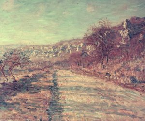 La strada di La Roche-Guyon da Claude Monet