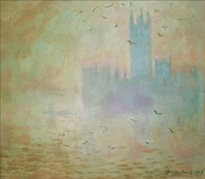 Il Parlamento, i gabbiani da Claude Monet