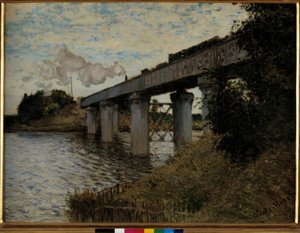 Il ponte ferroviario ad Argenteuil da Claude Monet