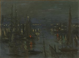 Le Port du Havre, Effet de Nuit, 1873 da Claude Monet