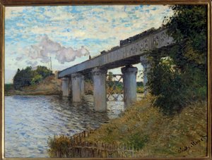Il ponte ferroviario ad Argenteuil Dipinto di Claude Monet (1840-1926) 1873 Sole. 0,55x0,72 m Parigi, Museo d