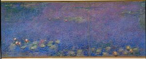 Les Nympheas: matin (olio su tela) da Claude Monet