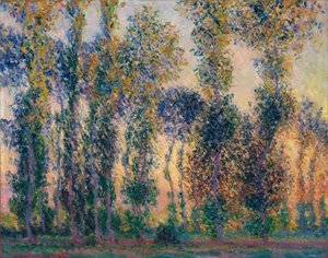 I pioppi a Giverny, alba