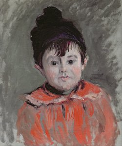 Michel Monet (1878-1966) con un cappello con pon pon, 1880 da Claude Monet