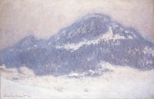 Monte Kolsaas, tempo nebbioso, 1895 da Claude Monet