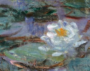 Ninfee blu (dettaglio) da Claude Monet