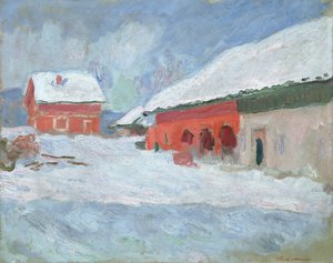 Norvegia, case rosse a Bjornegaard, 1895