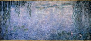 Ninfee, mattina chiara con salici (trittico, parte centrale) da Claude Monet