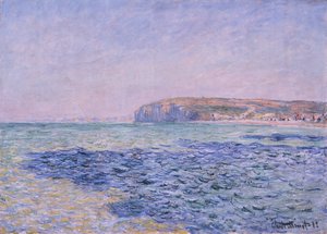 Ombre sul mare, le scogliere a Pourville (Dieppe, Seine Maritime, Francia) da Claude Monet