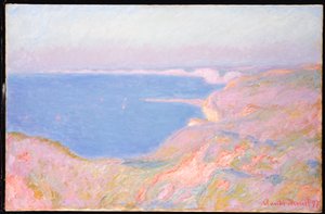 Sulle scogliere vicino a Dieppe, tramonto, 1897 da Claude Monet