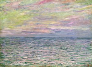 Sul Mare Aperto, Tramonto a Pourville; Coucher de Soleil a Pourville, Pleine Mer, 1882
