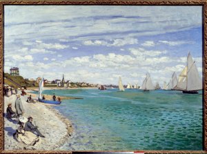Regate a Sainte Address La spiaggia di Sainte-Adresse in Seine maritime. 1867 New York, Metropolitan Museum