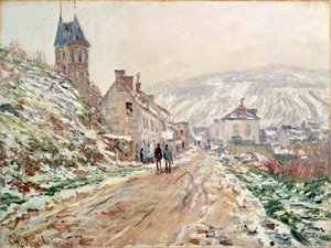 Strada a Vetheuil in inverno da Claude Monet