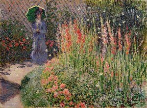 Aiuola rotonda (Corbeille de fleurs), 1876 da Claude Monet