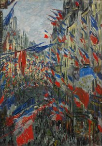 Rue Saint-Denis, festa del 30 giugno 1878 da Claude Monet