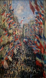 Rue de Montorgueil, celebrazione del 30 giugno 1878 da Claude Monet