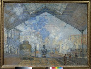 Stazione ferroviaria di Saint Lazare da Claude Monet