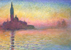 San Giorgio Maggiore al tramonto da Claude Monet