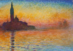 San Giorgio Maggiore al crepuscolo da Claude Monet